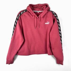 PUMA Cropped Hoodie Size Large